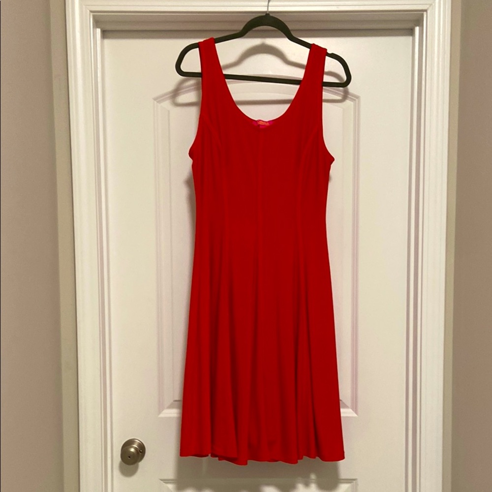 Catherine Malandrino Red Sleeveless Dress. Perfectly flared and elegant